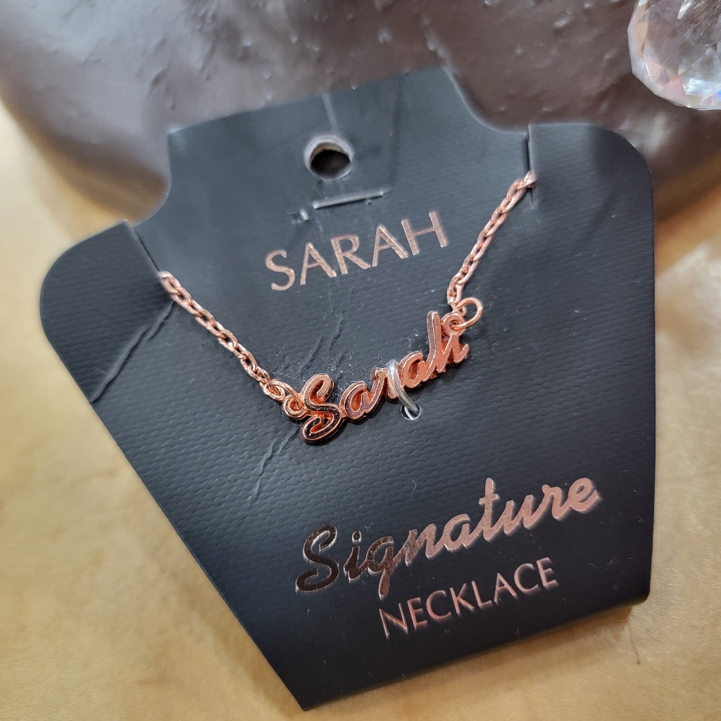 Sarah Personalized Necklace In Rose Gold